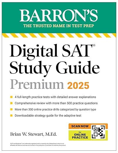 Digital SAT Study Guide Premium, 2025